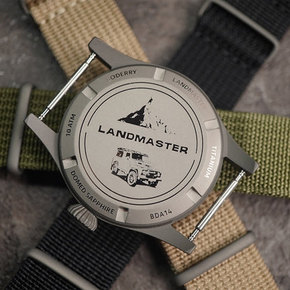 Boderry Landmaster Titanium 100m White Dial Seiko NH35A