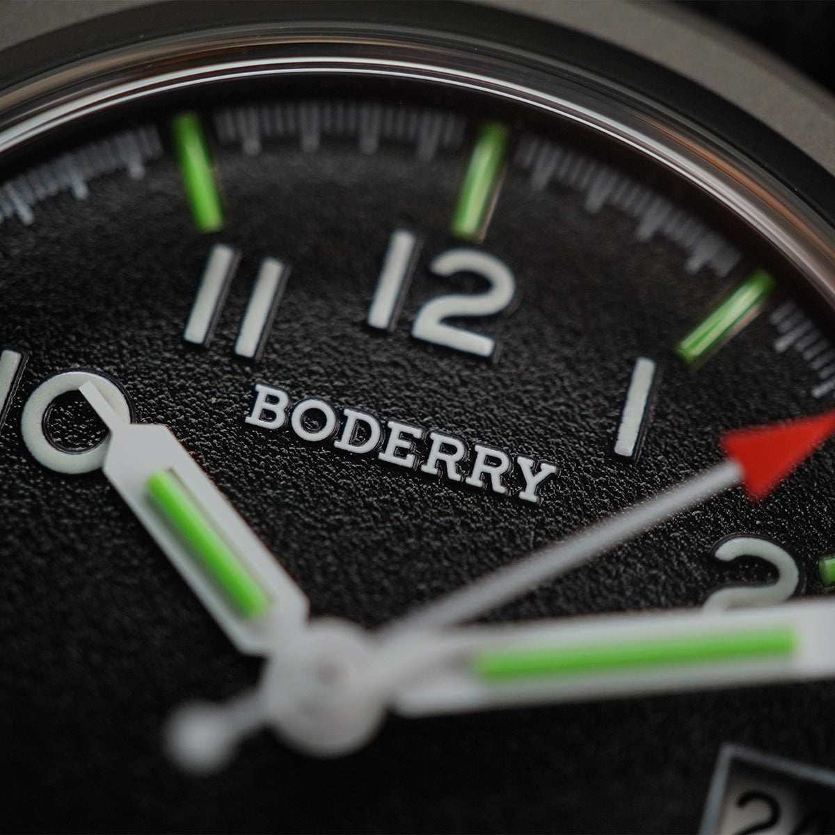 Boderry Landmaster Titanium 100m Black Dial Seiko NH35A