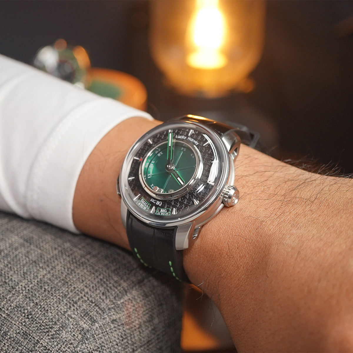 LUCKY HARVEY Player Series Sic Bo Green Automatic - Horology Story Youtube Store