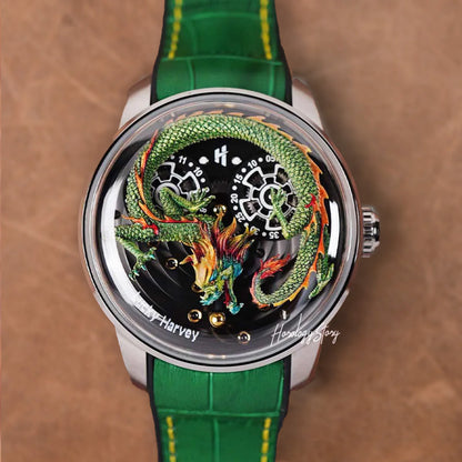 LUCKY HARVEY Green Dragon Ball Automatic - Horology Story Youtube Store