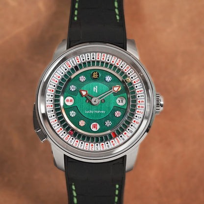 LUCKY HARVEY Player Series Poker Roulette Stainless Steel - Horology Story Youtube Store