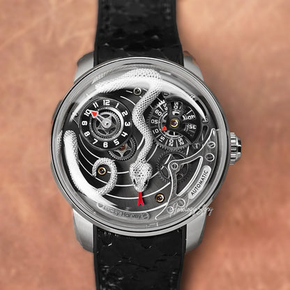 LUCKY HARVEY Silver Snake Automatic - Horology Story Youtube Store