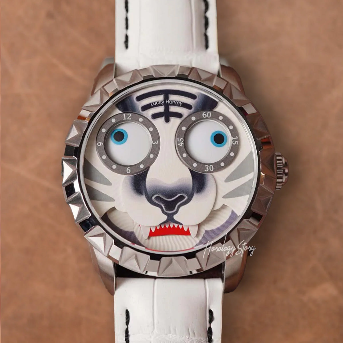 LUCKY HARVEY Tiger Rolling Eyes Automatic - Horology Story Youtube Store