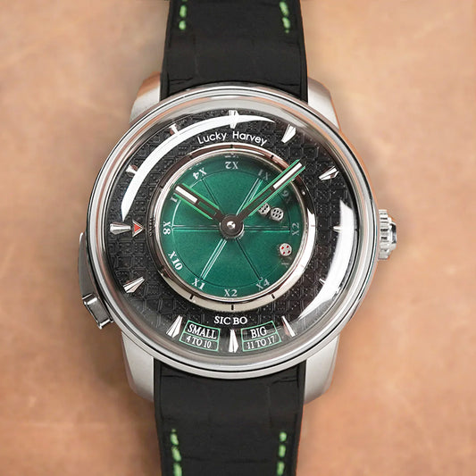LUCKY HARVEY Player Series Sic Bo Green Automatic - Horology Story Youtube Store