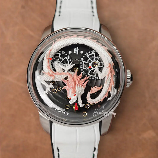 LUCKY HARVEY White Dragon Ball Automatic - Horology Story Youtube Store