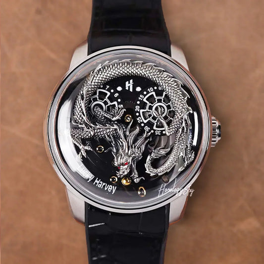 LUCKY HARVEY Silver Dragon Ball Automatic - Horology Story Youtube Store