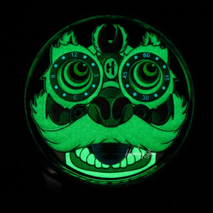 LUCKY HARVEY Green Lion Rolling Eyes Automatic - Horology Story Youtube Store