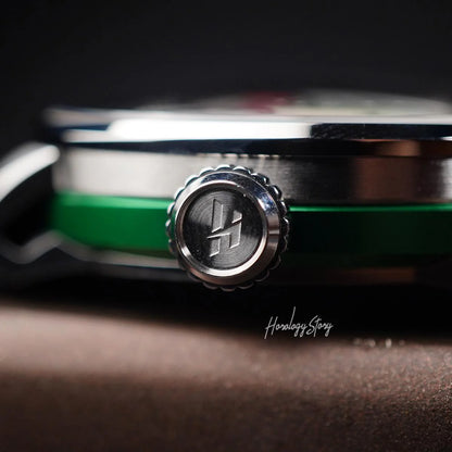 LUCKY HARVEY Green Lion Rolling Eyes Automatic - Horology Story Youtube Store