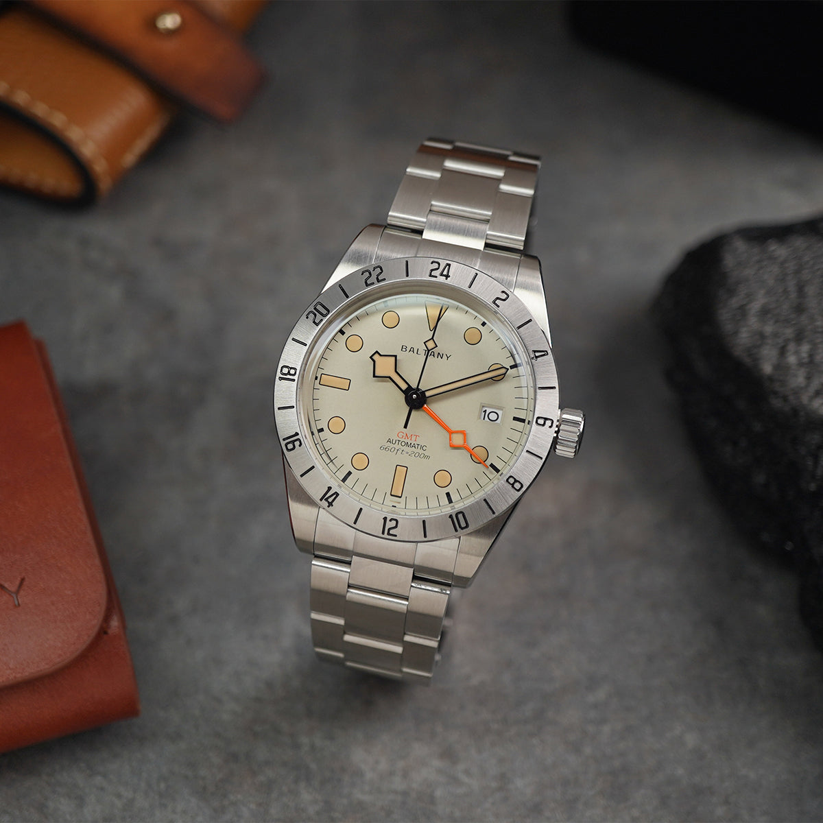 Baltany Explorer II S206073 GMT Stainless Steel Bracelet - Horology Story Youtube Store