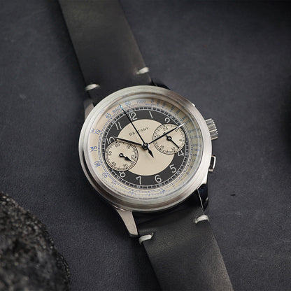 Baltany Classic Vintage S5050 39mm Chrono Tuxedo Dial