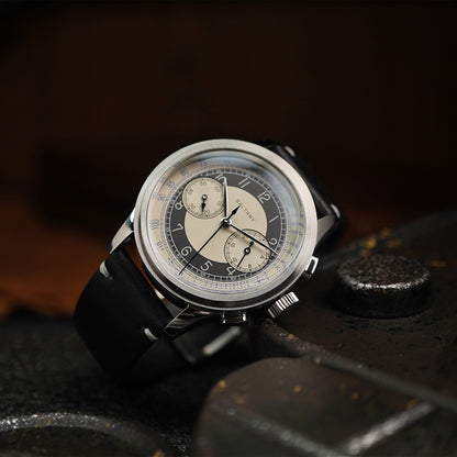 Baltany Classic Vintage S5050 39mm Chrono Tuxedo Dial