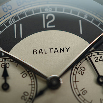 Baltany Classic Vintage S5050 39mm Chrono Tuxedo Dial