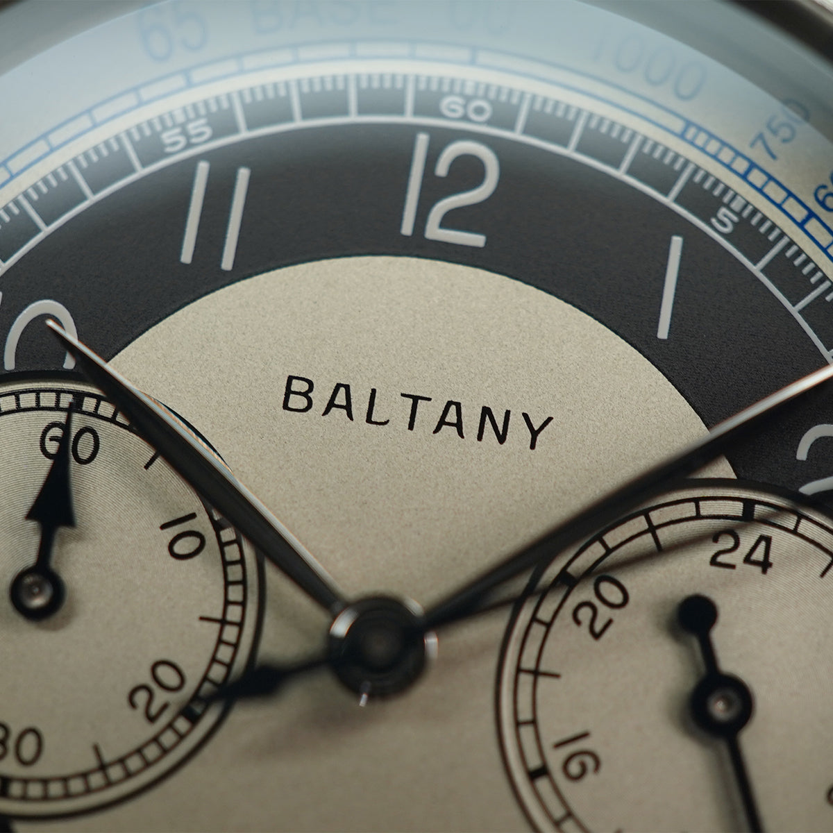 Baltany Classic Vintage S5050 39mm Chrono Tuxedo Dial