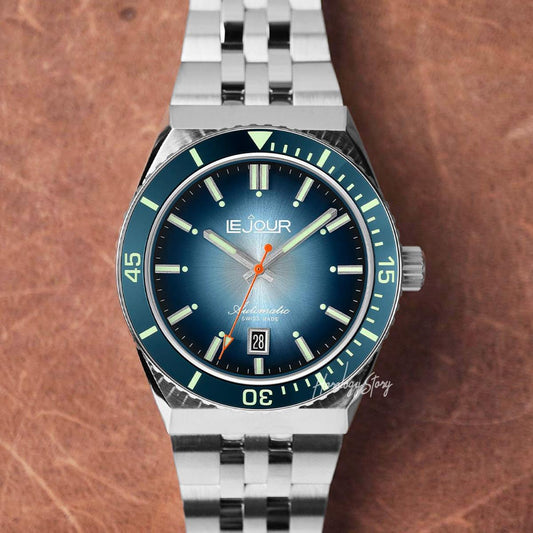 Le Jour Delmare Blue Sunray Dial - Horology Story Youtube Store