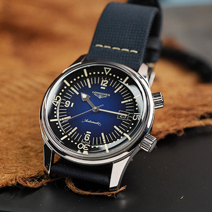 Longines Legend Diver L3.774.4.90.2 Blue Dial - Horology Story Youtube Store