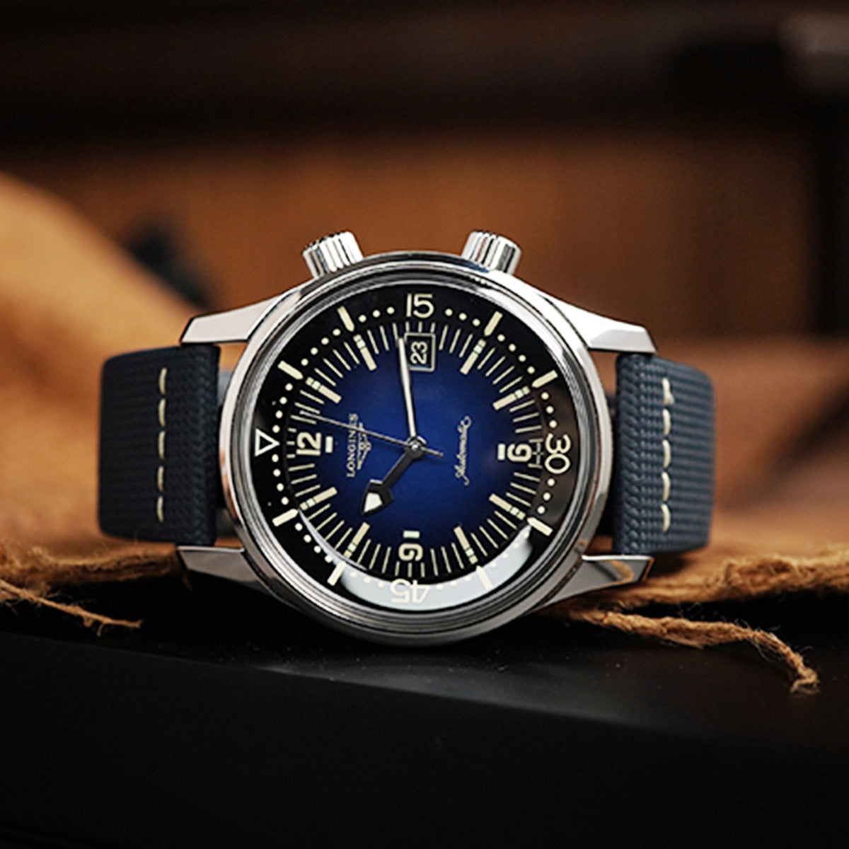 Longines Legend Diver L3.774.4.90.2 Blue Dial - Horology Story Youtube Store