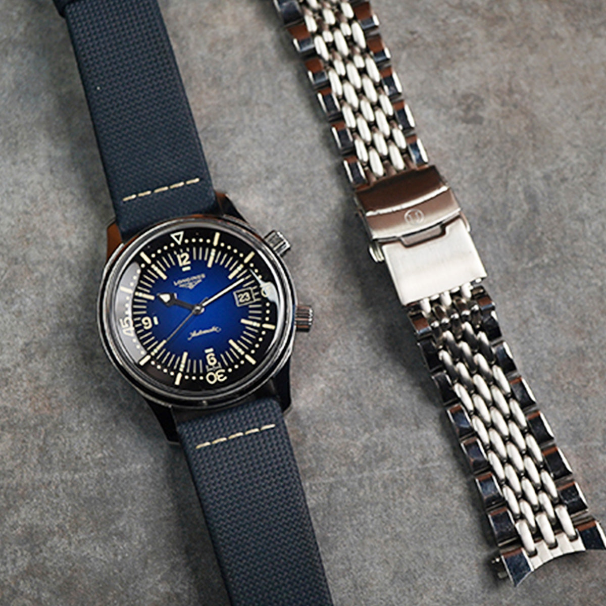 Longines Legend Diver L3.774.4.90.2 Blue Dial - Horology Story Youtube Store