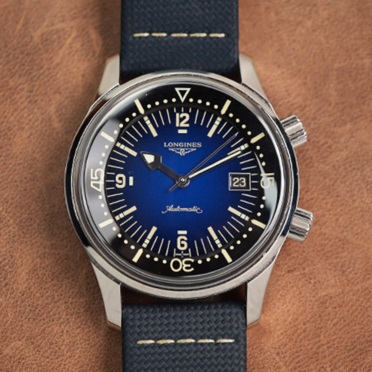 Longines Legend Diver L3.774.4.90.2 Blue Dial - Horology Story Youtube Store