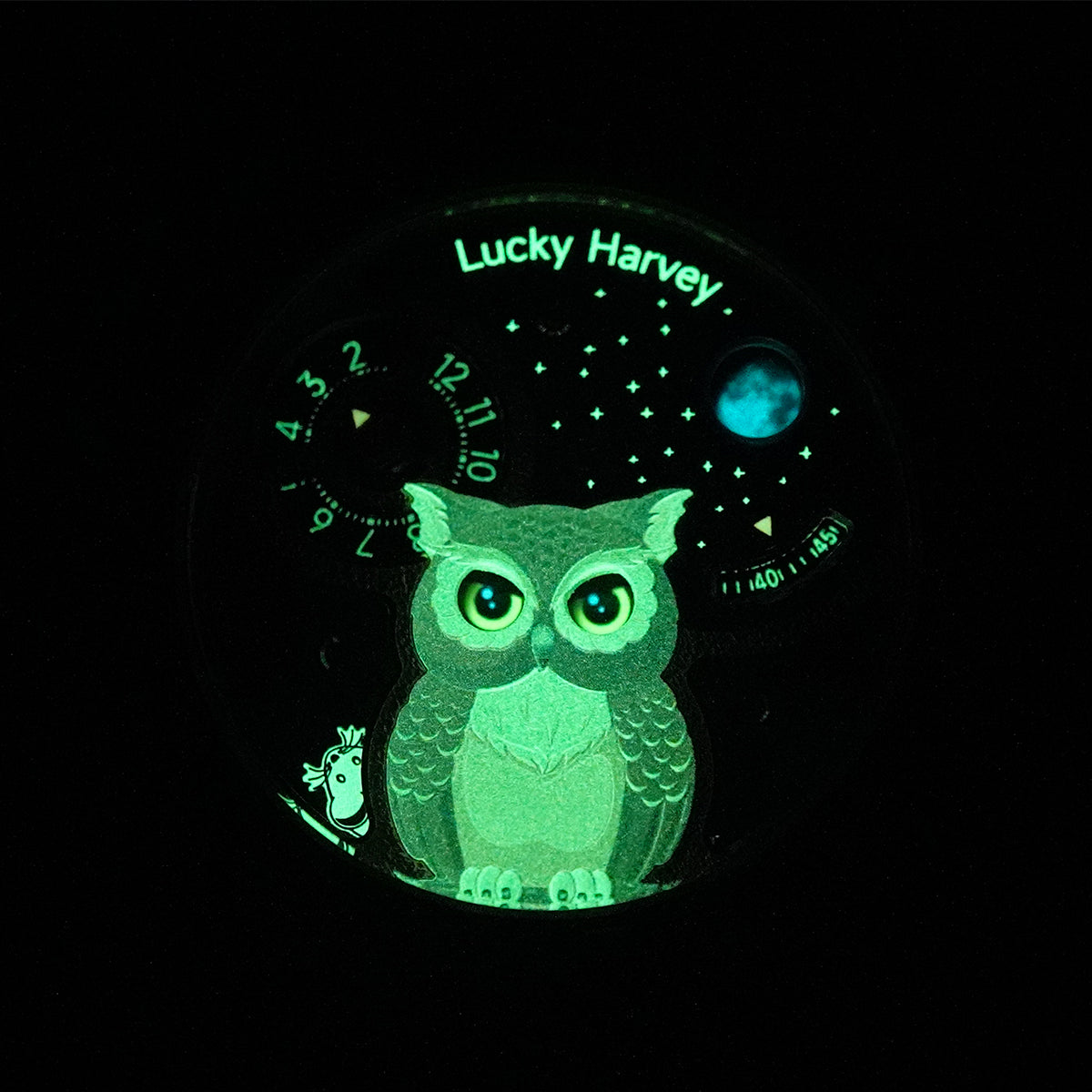 LUCKY HARVEY Rose Gold Blinking Eyes Owl Automatic - Horology Story Youtube Store