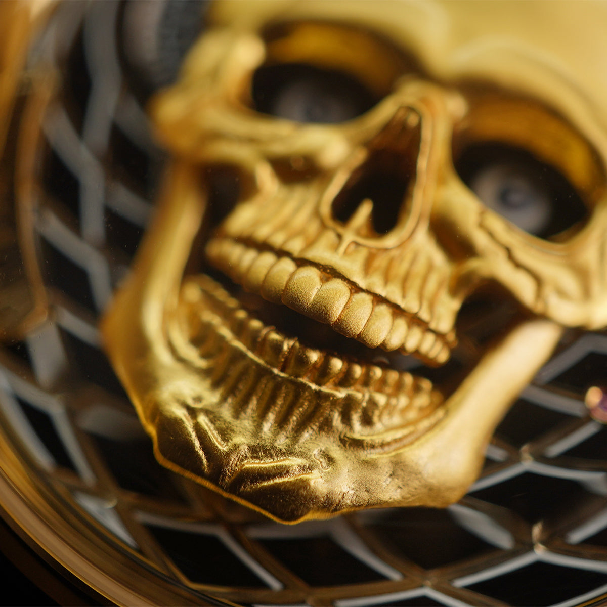 LUCKY HARVEY Skull Automatic Yellow Gold - Horology Story Youtube Store