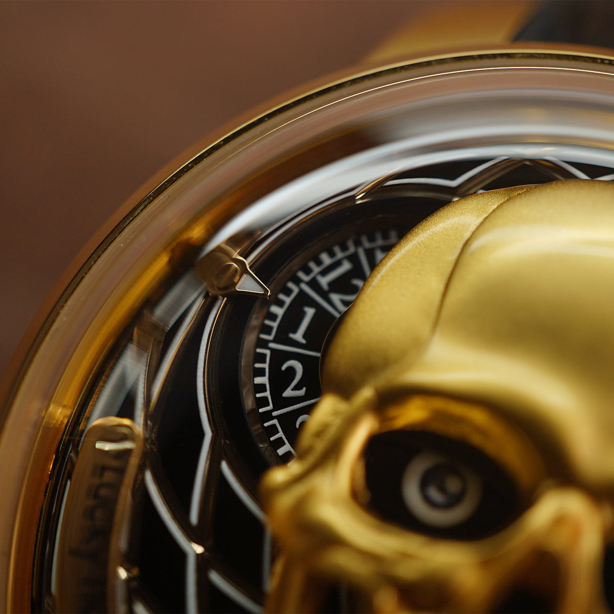 LUCKY HARVEY Skull Automatic Yellow Gold - Horology Story Youtube Store