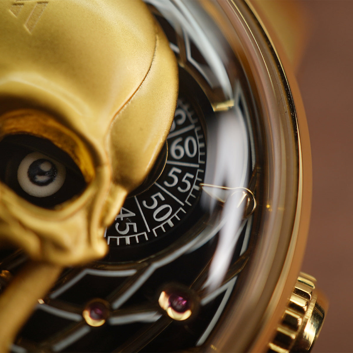 LUCKY HARVEY Skull Automatic Yellow Gold - Horology Story Youtube Store