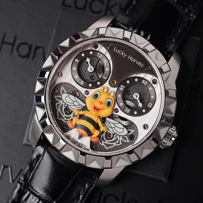 LUCKY HARVEY Silver Flying Bee Automatic - Horology Story Youtube Store