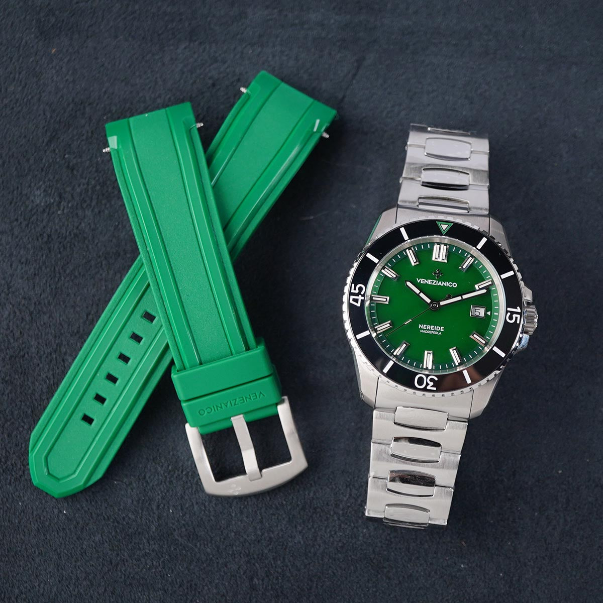 Venezianico Nereide 42mm Madreperla 4521540 Green MOP - Horology Story Youtube Store