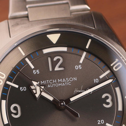 Mitch Mason Maelstrom Ocean Grey 40m - Horology Story Youtube Store