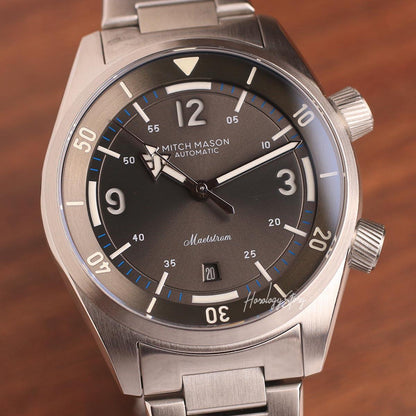 Mitch Mason Maelstrom Ocean Grey 40m - Horology Story Youtube Store