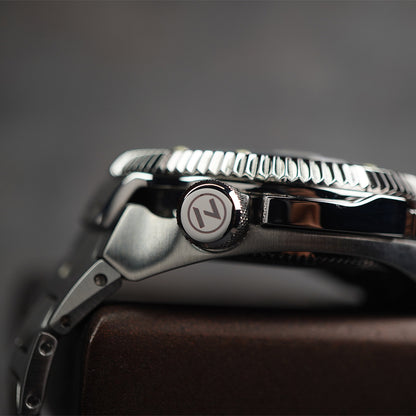 Atlantean II N001-07 Black Plated Sand Blast Dial