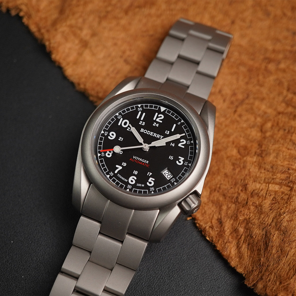 Boderry Voyager Titanium Field 100m Titanium Bracelet - Horology Story Youtube Store