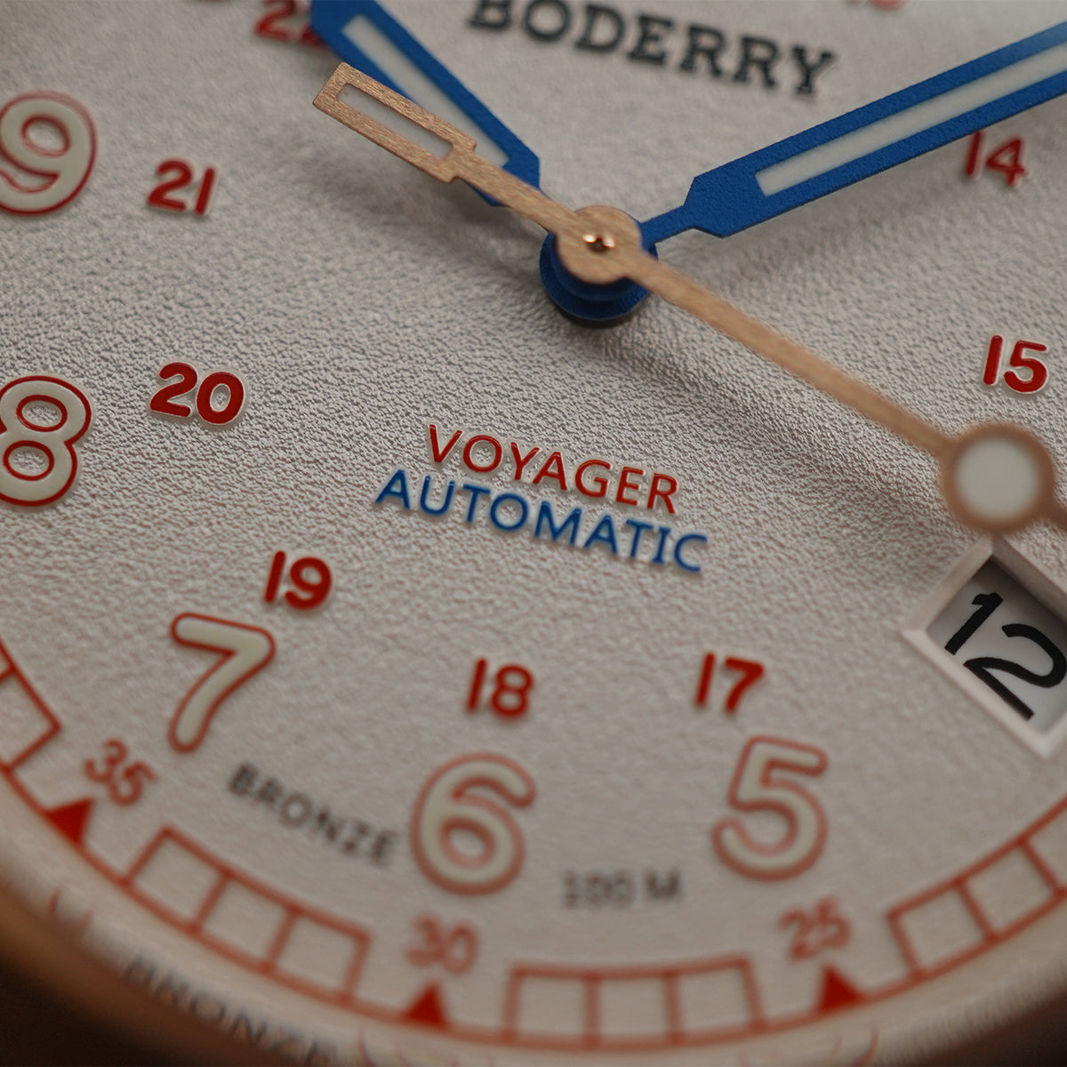 Boderry Voyager Bronze Field 100m White Dial BD-A11B-02