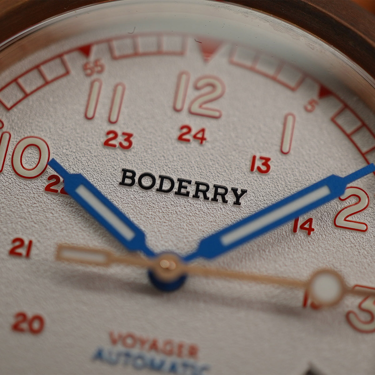 Boderry Voyager Bronze Field 100m White Dial BD-A11B-02