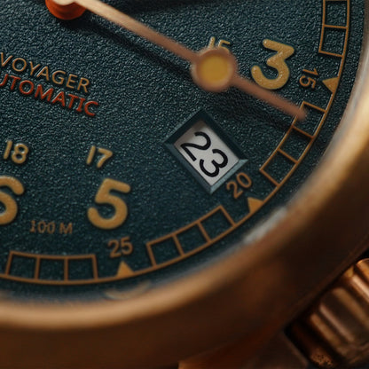 Boderry Voyager Bronze Field 100m Sandstone Green BD-A11B-03 - Horology Story Youtube Store