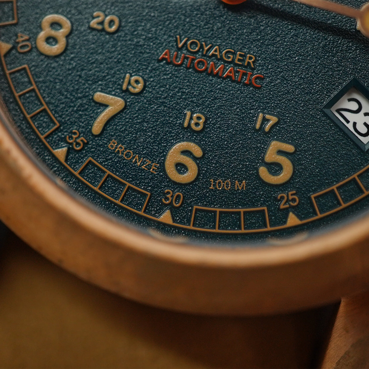 Boderry Voyager Bronze Field 100m Sandstone Green BD-A11B-03 - Horology Story Youtube Store