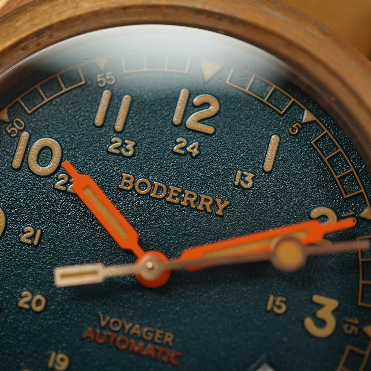 Boderry Voyager Bronze Field 100m Sandstone Green BD-A11B-03 - Horology Story Youtube Store