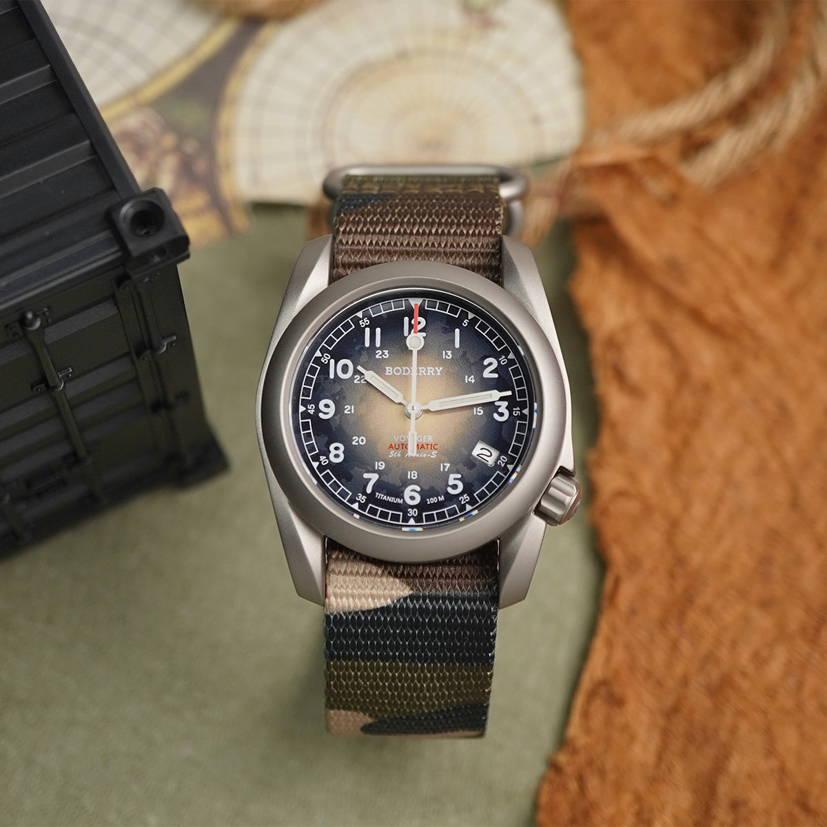 Boderry Voyager BD-A11T-S01 Titanium Anniversary LE 888 Pcs Nylon Strap - Horology Story Youtube Store
