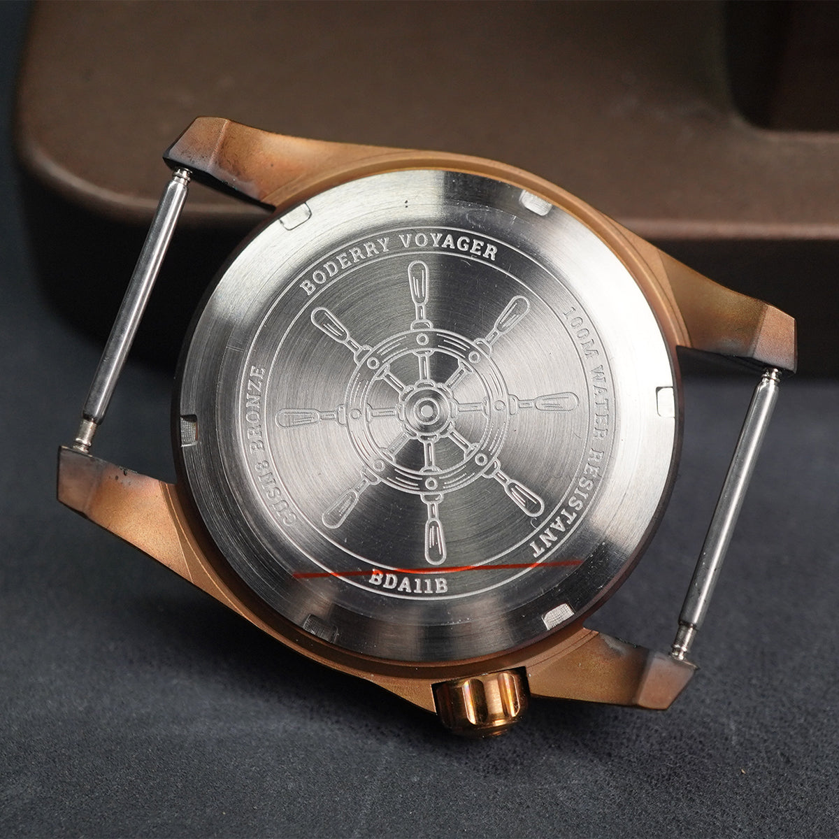 Boderry Voyager Bronze Field 100m Black Dial BD-A11B-01