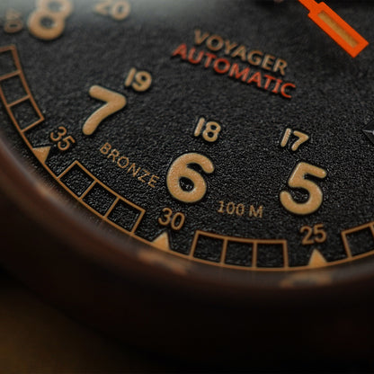 Boderry Voyager Bronze Field 100m Black Dial BD-A11B-01