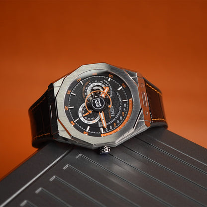 Bonest Gatti King Speed BG8601 Round Shaped Silver Steel Case