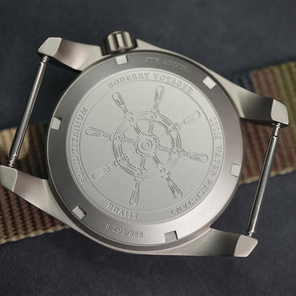 Boderry Voyager BD-A11T-S01 Titanium Anniversary LE 888 Pcs Nylon Strap - Horology Story Youtube Store