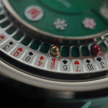 LUCKY HARVEY Player Series Poker Roulette Stainless Steel - Horology Story Youtube Store