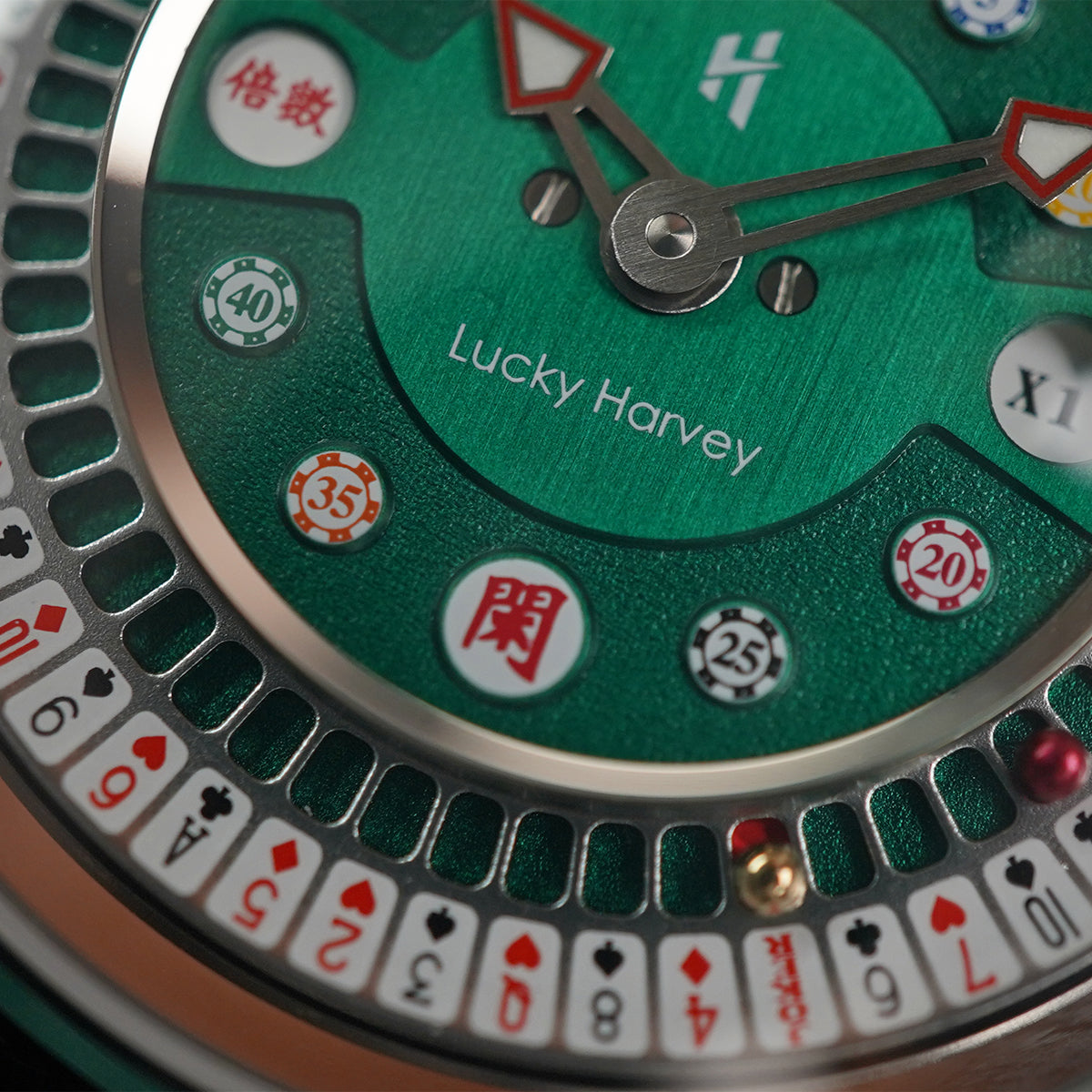 LUCKY HARVEY Player Series Poker Roulette Stainless Steel - Horology Story Youtube Store