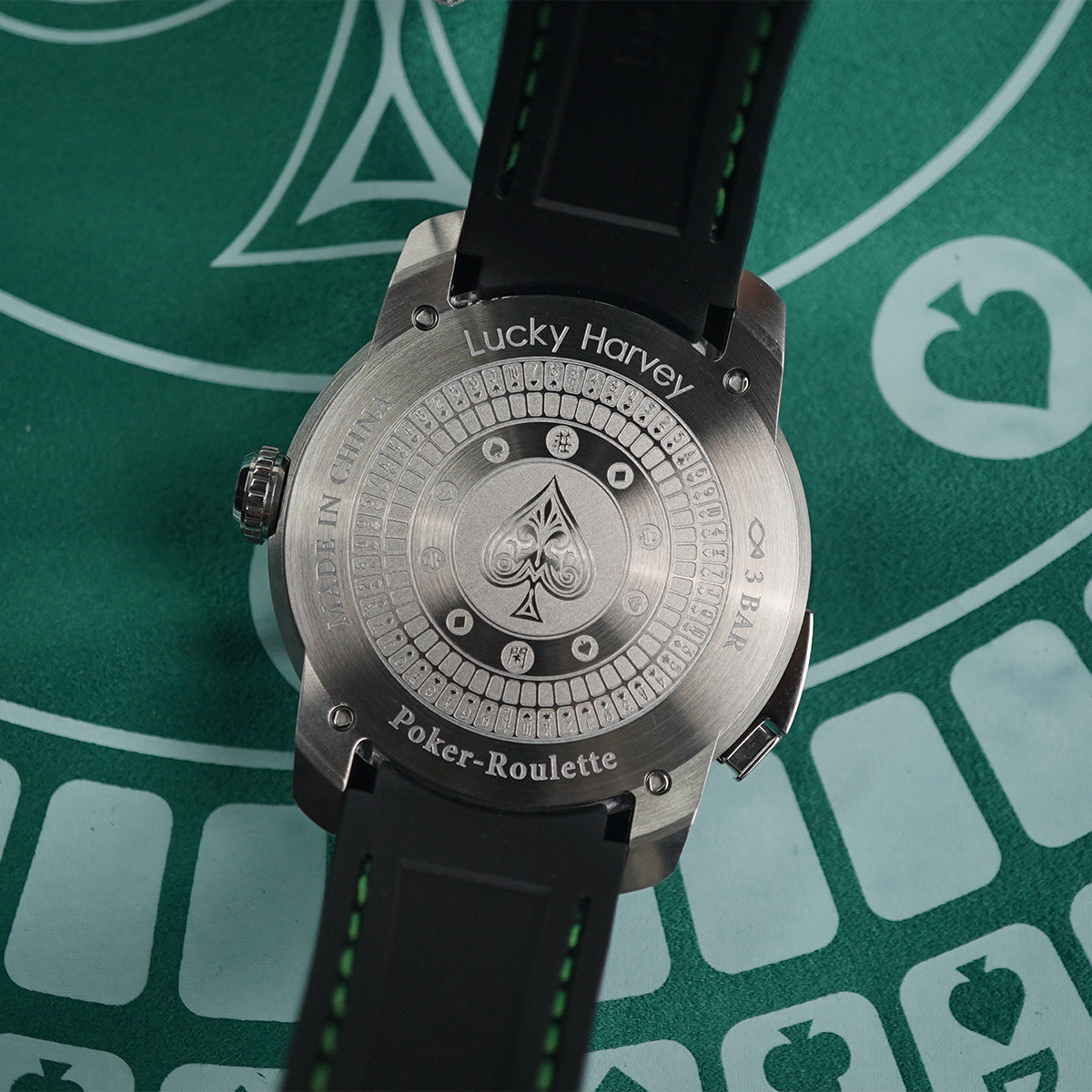LUCKY HARVEY Player Series Poker Roulette Stainless Steel - Horology Story Youtube Store