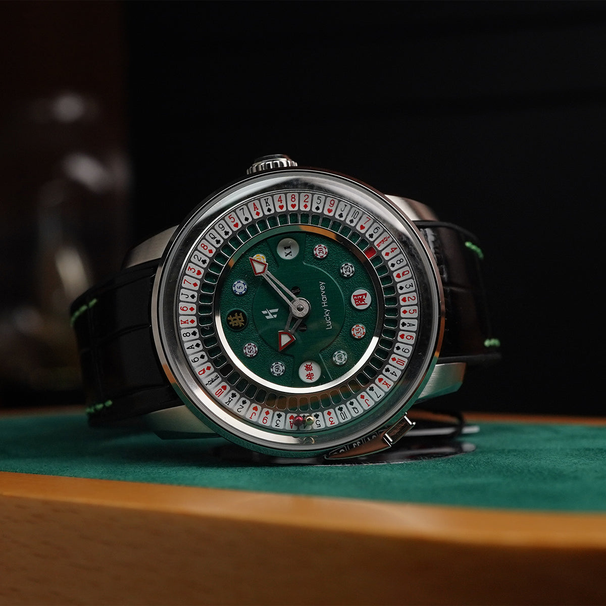 LUCKY HARVEY Player Series Poker Roulette Stainless Steel - Horology Story Youtube Store