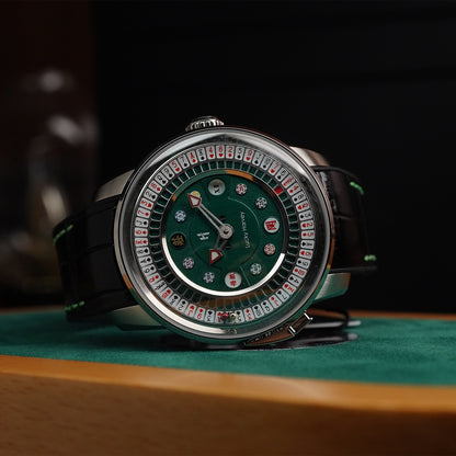 LUCKY HARVEY Player Series Poker Roulette Stainless Steel - Horology Story Youtube Store