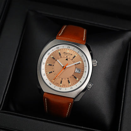 Alpina Startimer Pilot Heritage GMT AL-555RGS4H6 - Horology Story Youtube Store