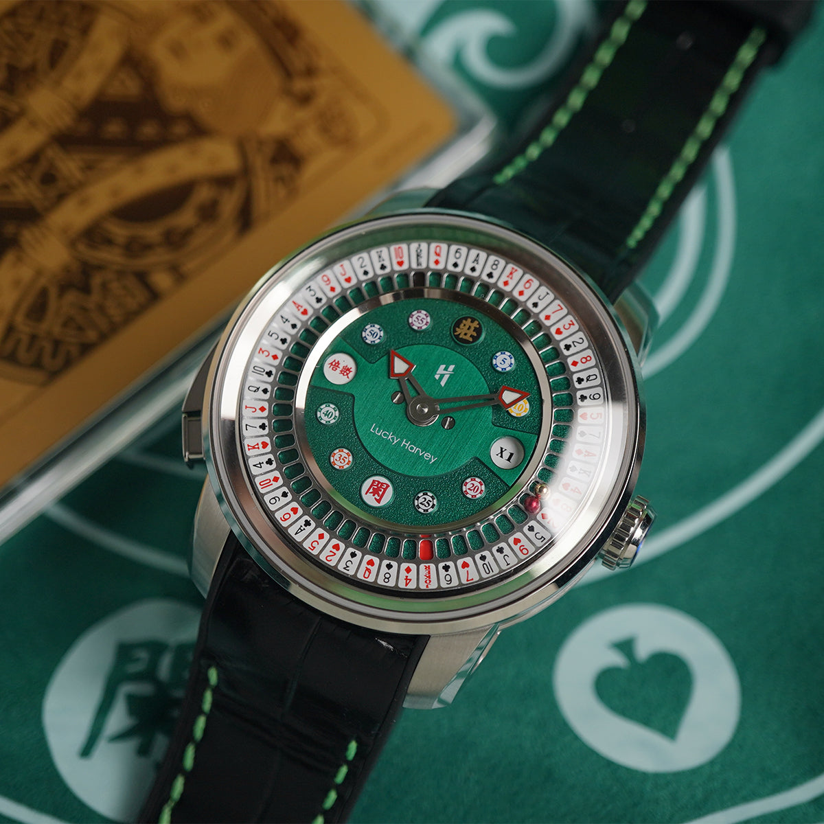 LUCKY HARVEY Player Series Poker Roulette Stainless Steel - Horology Story Youtube Store