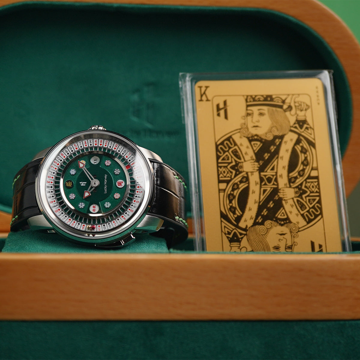 LUCKY HARVEY Player Series Poker Roulette Stainless Steel - Horology Story Youtube Store